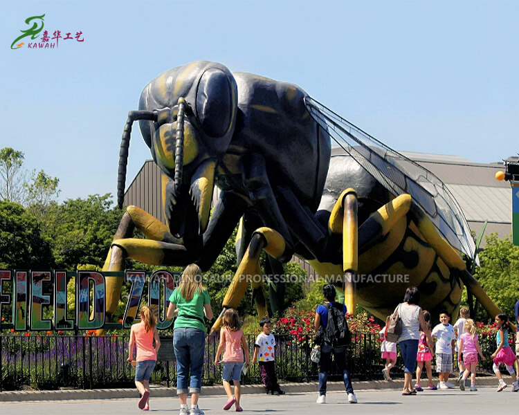巨型仿真主題公園道具黃蜂