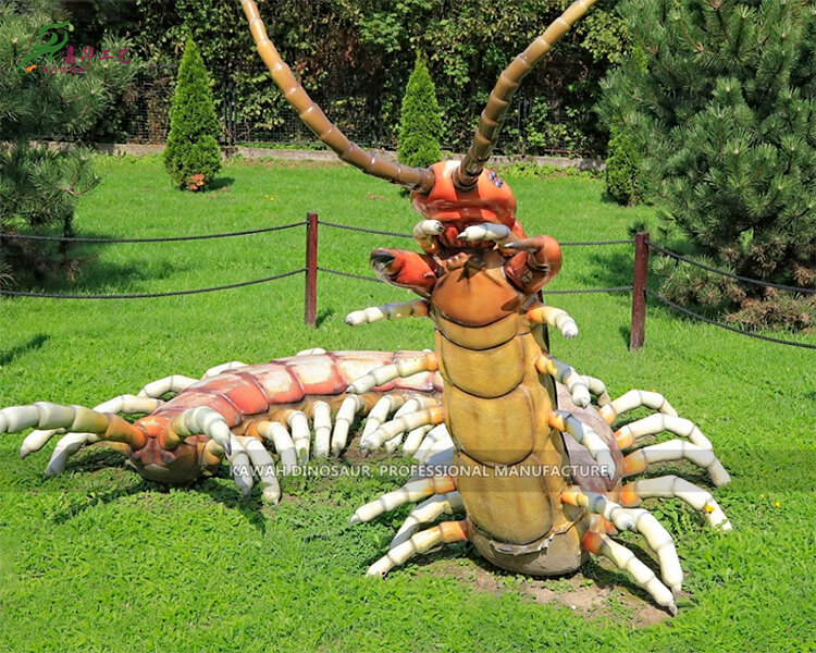 自然公園人造巨型昆蟲蜈蚣模型